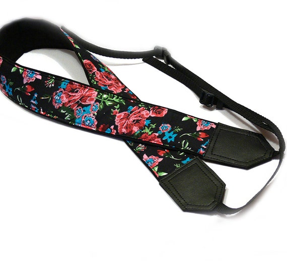 for camera pocket neck strap Strap. Camera dSLR camera Camera strap. strap. Roses Flowers Camera