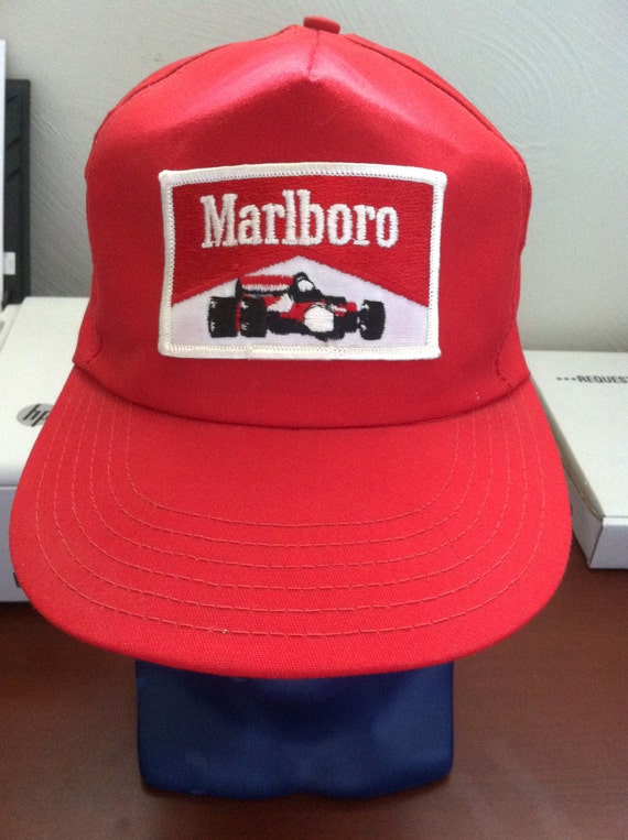 Vintage 90s MARLBORO snapback hat vtg racing by bigbootyjudys