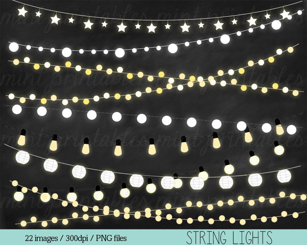 string of christmas lights clipart - photo #35