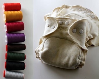 3 Newborn Certified Organic Hemp/Cotton Cloth Diapers
