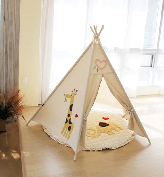 Soabe giraffe und baum tipi kinder tipi tipi zelt spielen
