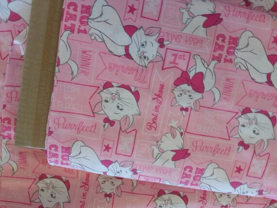 Disneys Aristocats Marie Cotton Fabric By Darkcloset On Etsy 3460