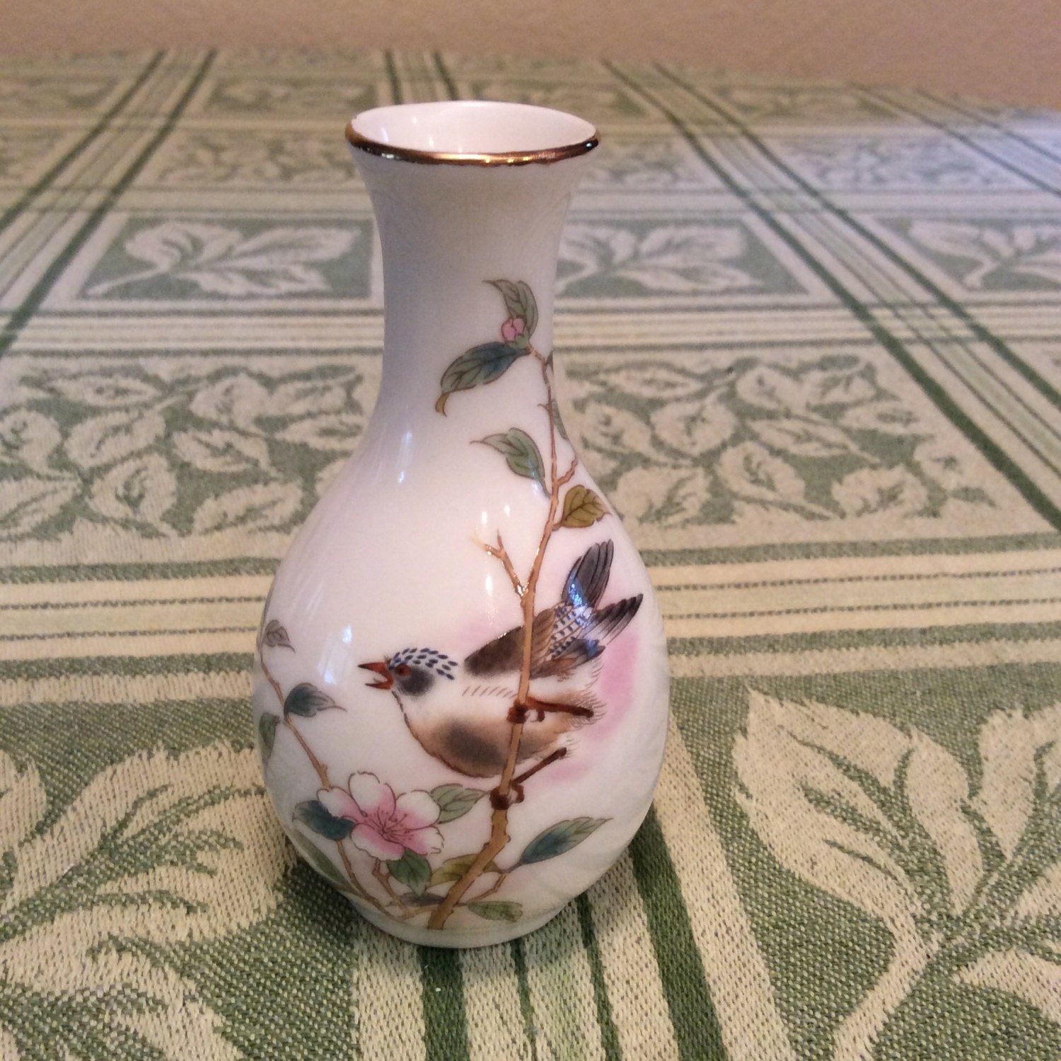 Yamaji vase with bird by MontanaSuz on Etsy