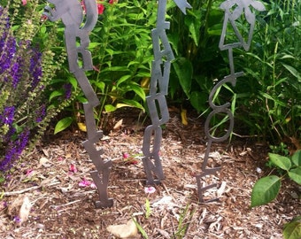 Personalized Garden Stakes Great for Grandparents and Parents