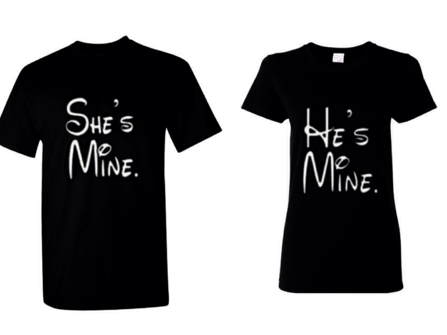 Couples Shirts He's Mine She's Mine Matching Shirt