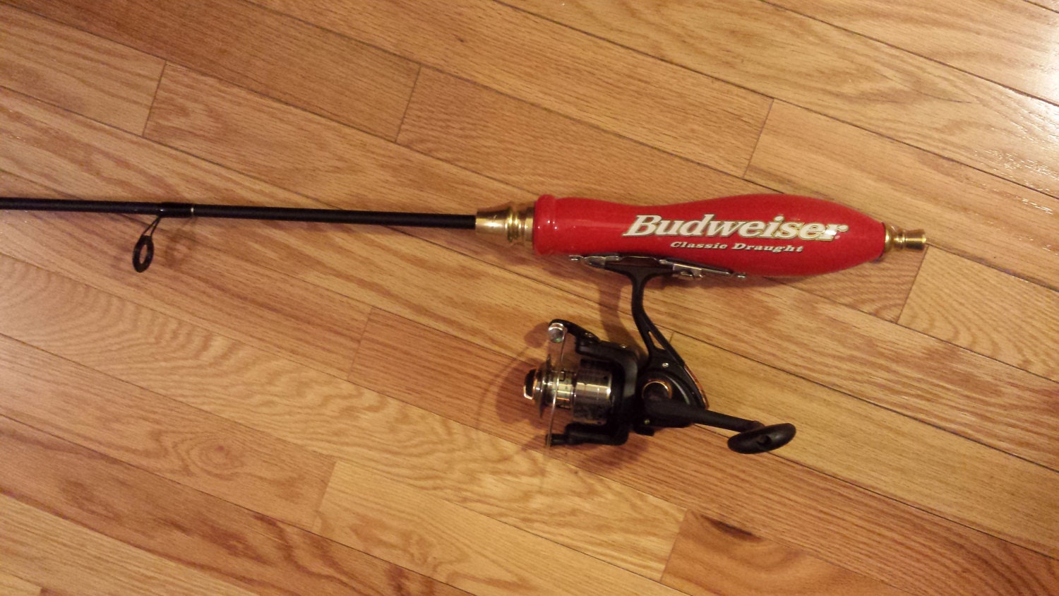 Budweiser Beer Tap Handle Fishing Pole by Saks5050 on Etsy