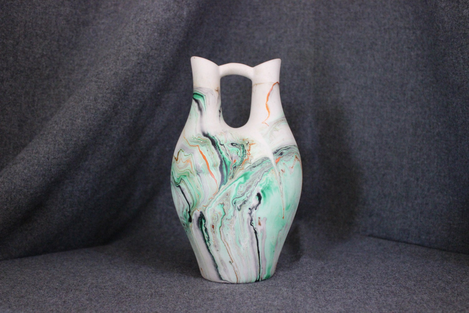 Nemadji Pottery Double Wedding Vase Rare