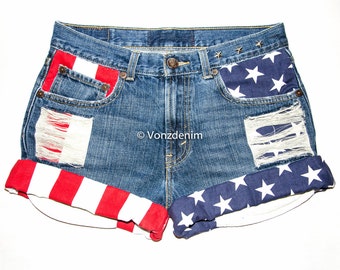 American flag shorts | Etsy
