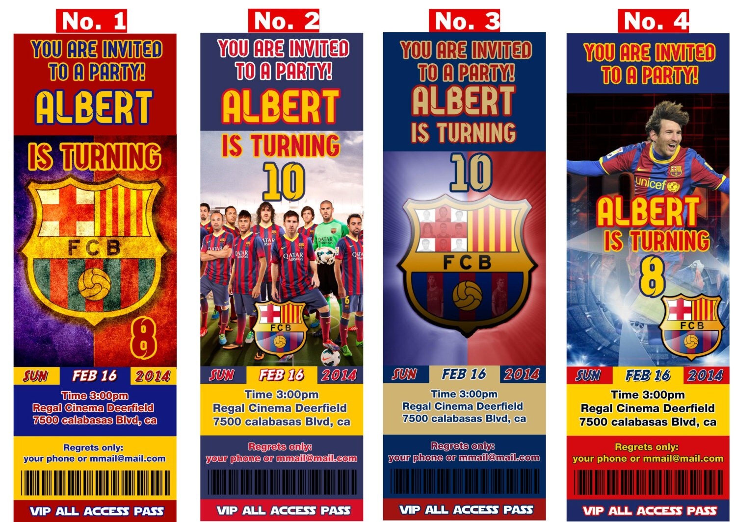 Barcelona Party Invitations 5