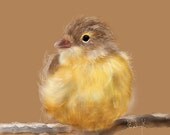 Fluffy Chickadee- Original Digital Artwork by KSchowe