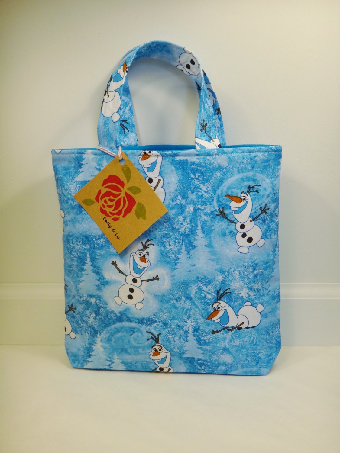 Frozen Inspired Olaf Tote Bag Kids Bag Toddler Tote Bag