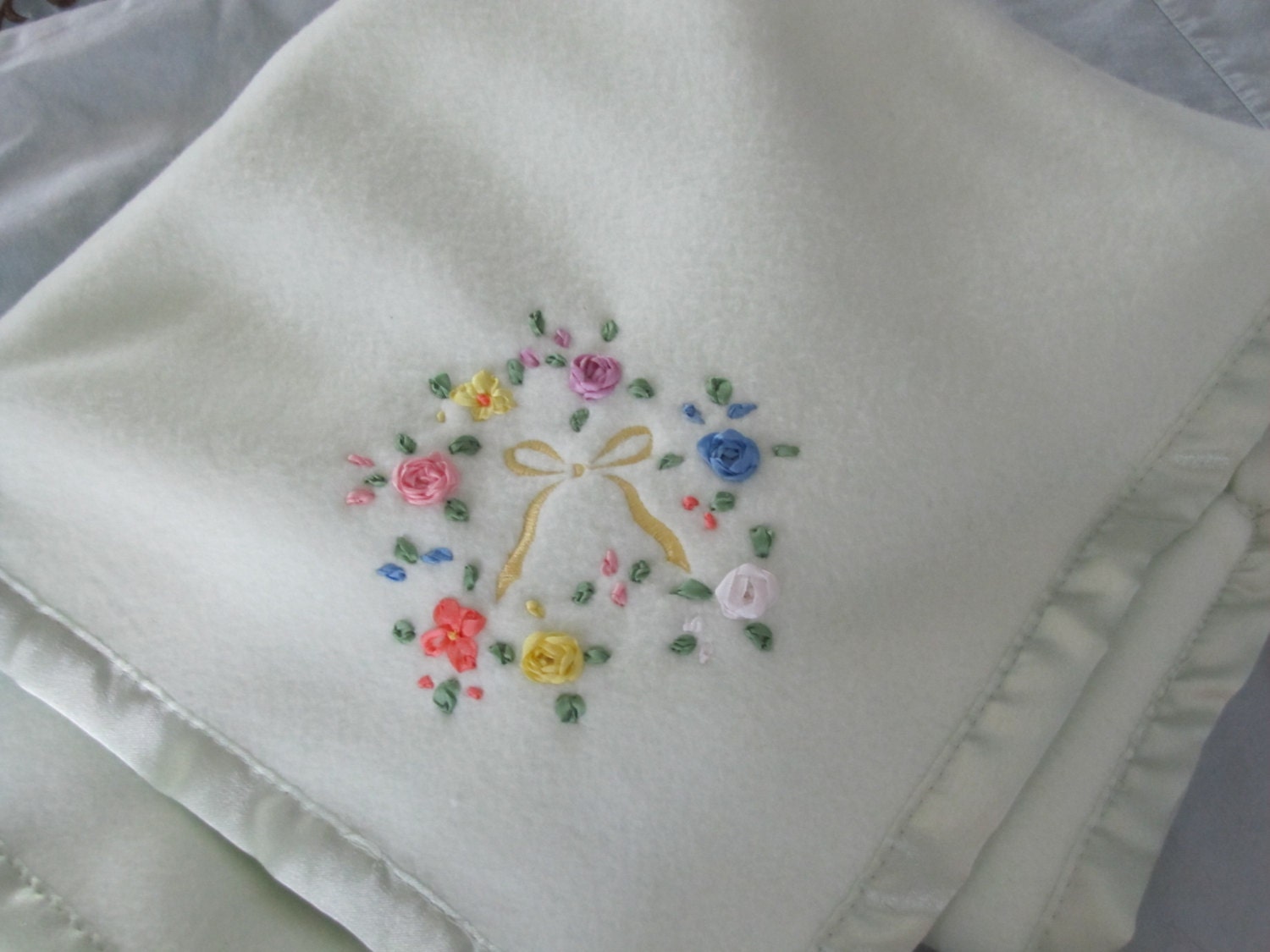 Hand embroidered fleece baby blanketcustom blanketfleece baby blanket Hand embroidered fleece baby blanketcustom blanketfleece baby blanket
