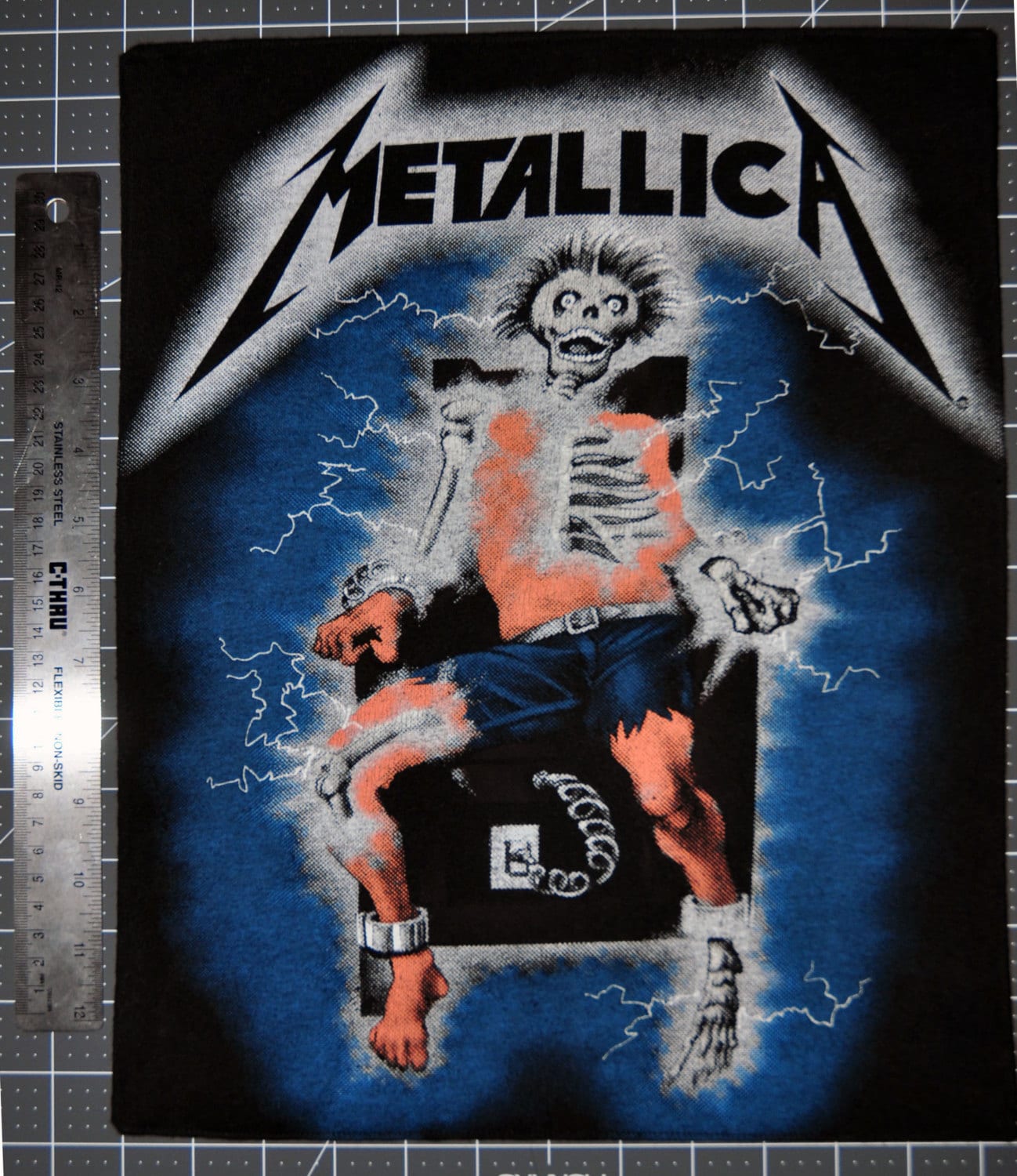 Metallica ride the lightning back patch