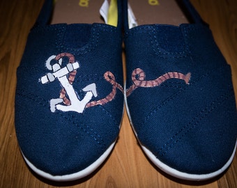 Toddlers Pirate Hand Painted Shoes by ArtzySolez on Etsy