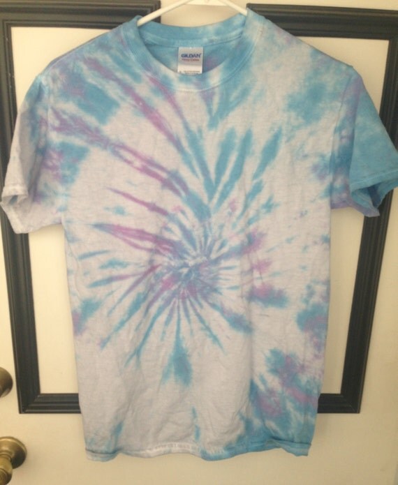 purple and white tie dye shirts