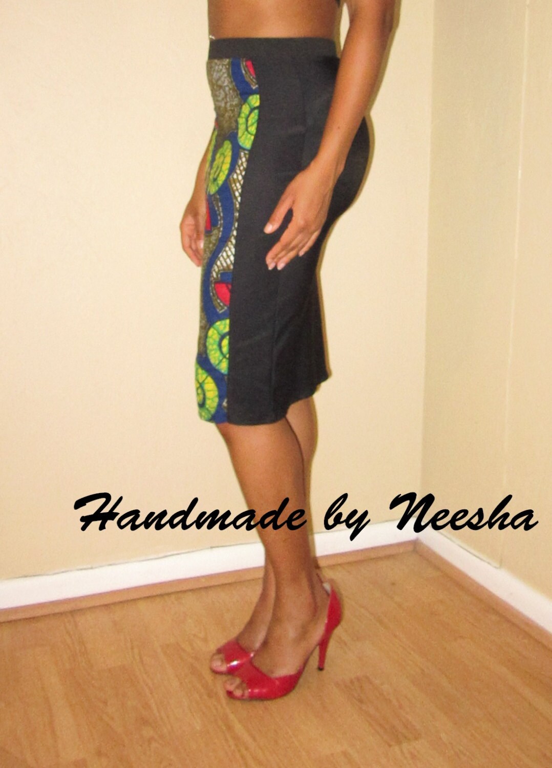 Ankara African Wax Print Pencil Skirt Available In 10 Prints