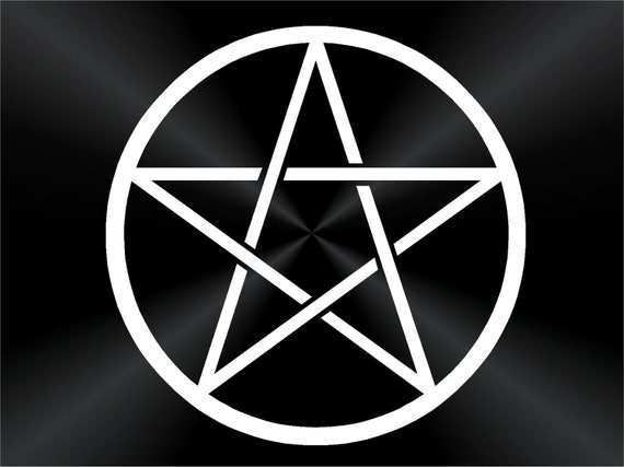 Pentagram Decal Sticker Vinyl Car Window by TruLineDecals on Etsy