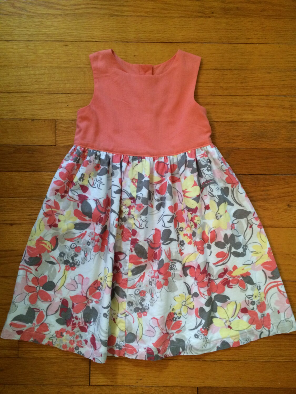 100 cotton girls dress by ReDressedBySarah on Etsy