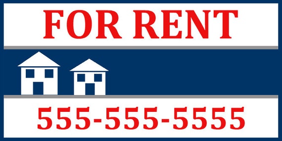 Custom Vinyl Home Rent Banner Real Estate Banner Office Rent