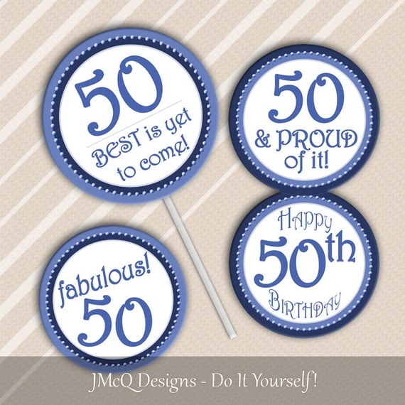 50th birthday cupcake toppers set of 36 black number 50