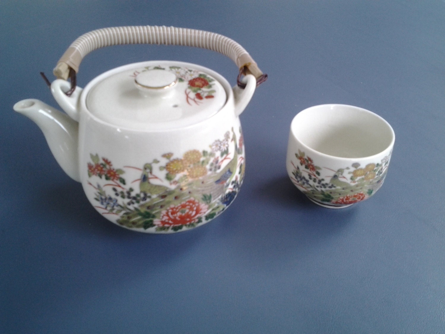 Vintage Japanese Teapot and Cup Set