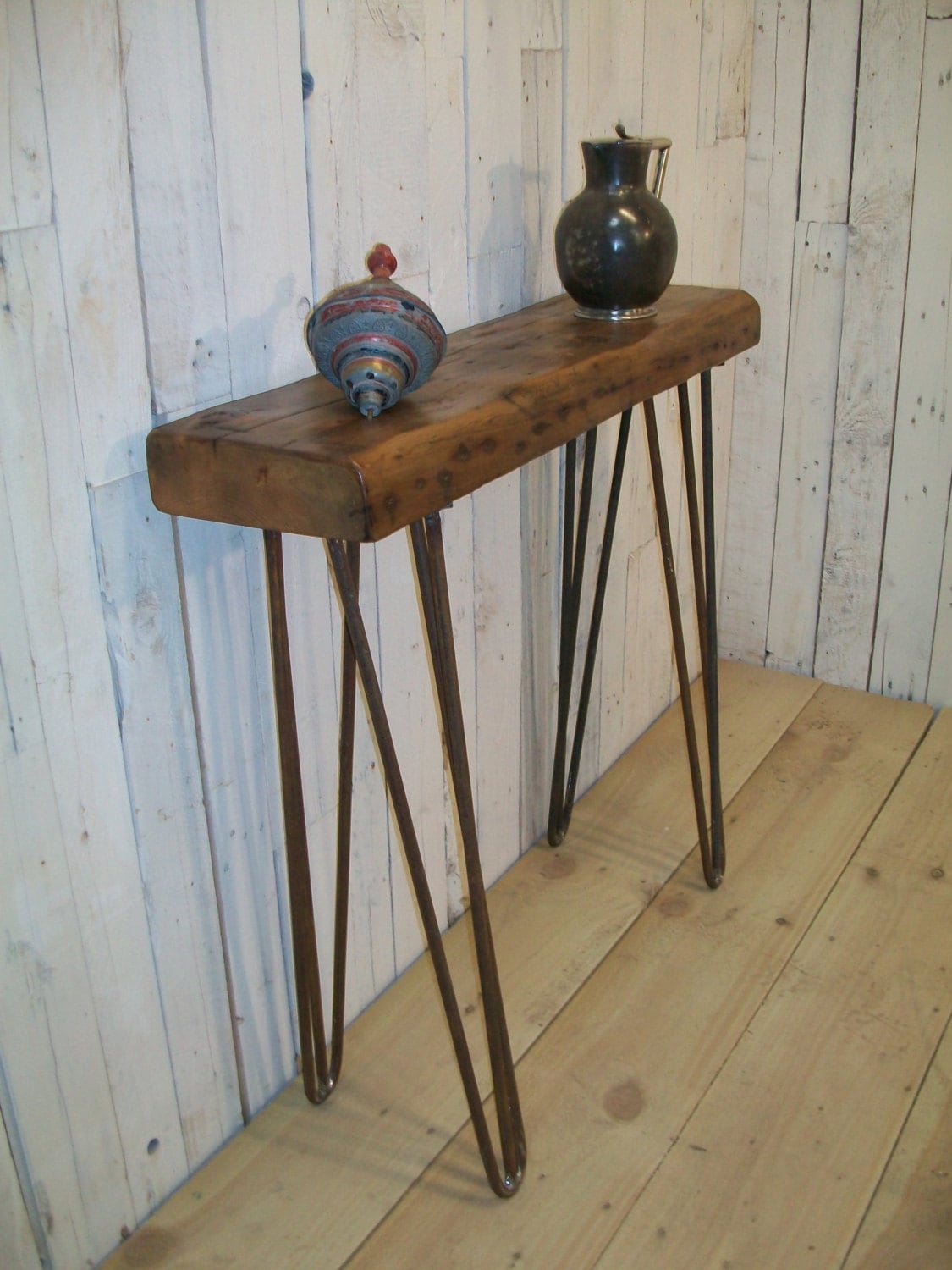 British made Vintage Style industrial chic Hairpin leg hall British made Vintage Style industrial chic Hairpin leg hall