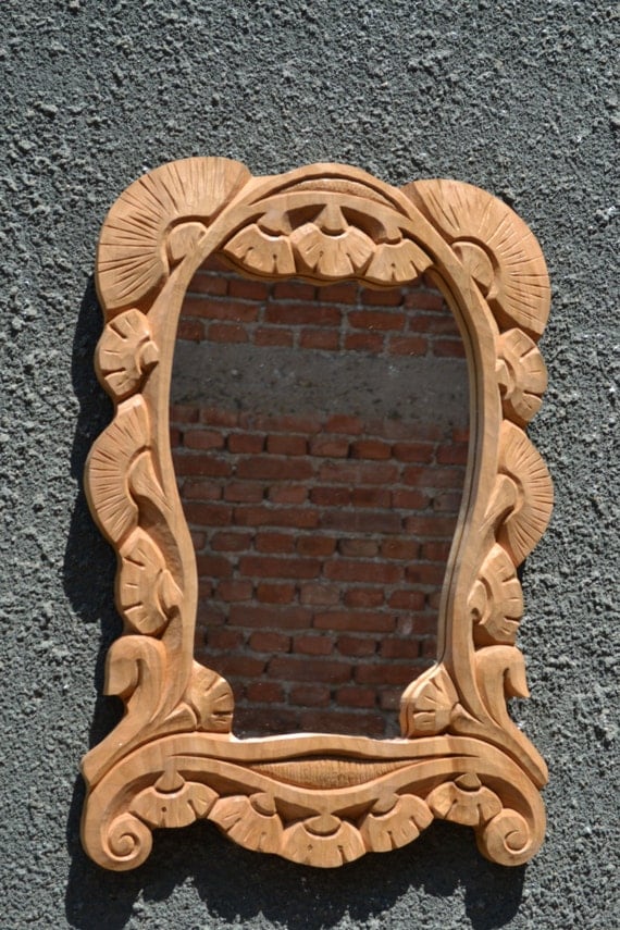 Items similar to wood carving,wall mirror, wall mirror ,wood carving