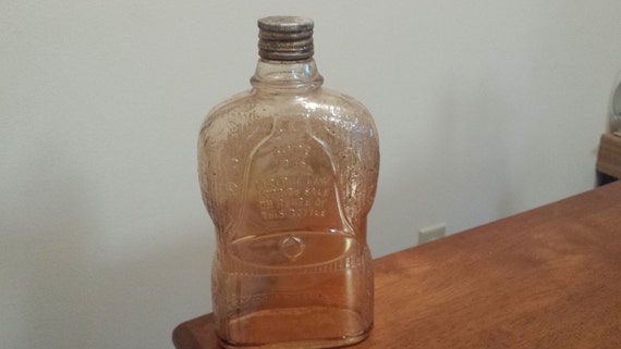 Antique Golden Wedding Whiskey Full Pint Bottle Marigold