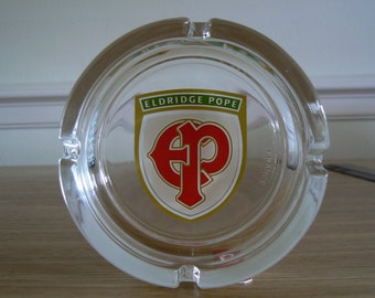 Eldridge Pope Glass Ashtray. From a Brewery in Dorchester Dorset UK which closed in 2003, so a Real piece of History.