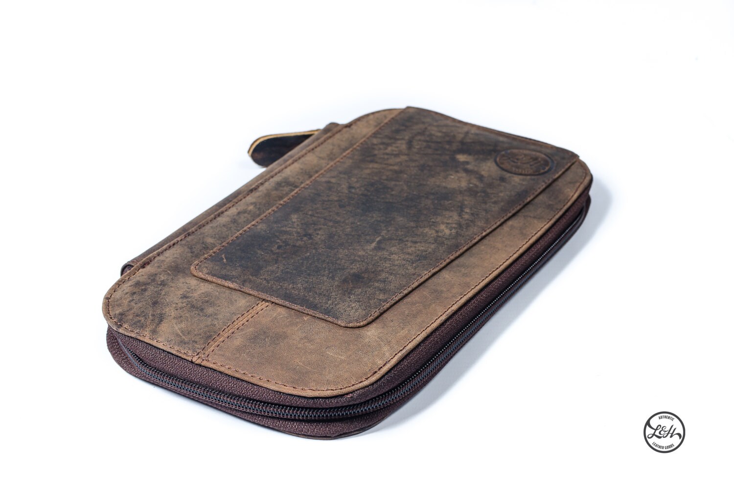 LEATHER TRAVEL WALLET small passport holder folio by HOUSEofLH