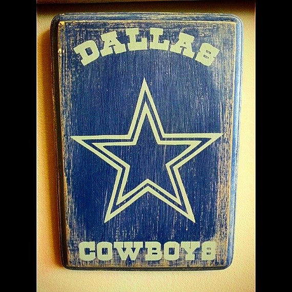 Dallas Cowboys Hand painted Wood Plaque