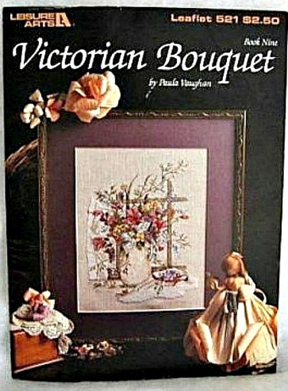 Cross Stitch Pattern Victorian Bouquet Leaflet by sewmanybuttons