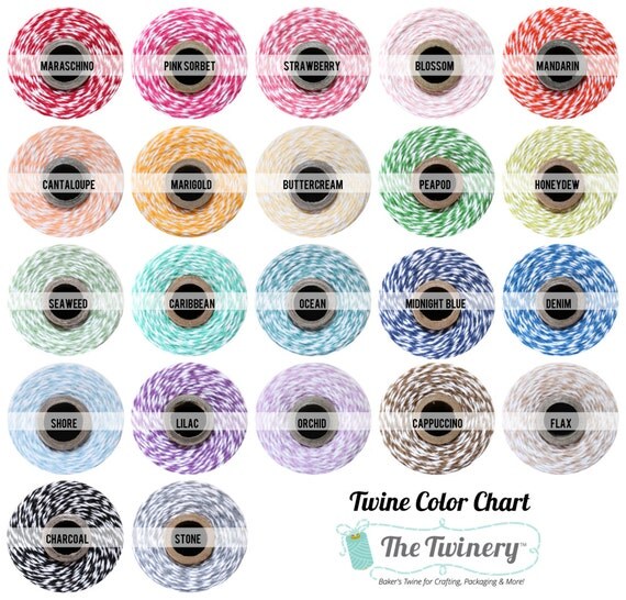 Bakers Twine -- assorted colors - choose your color - 20 yards -- sampler Il_570xn