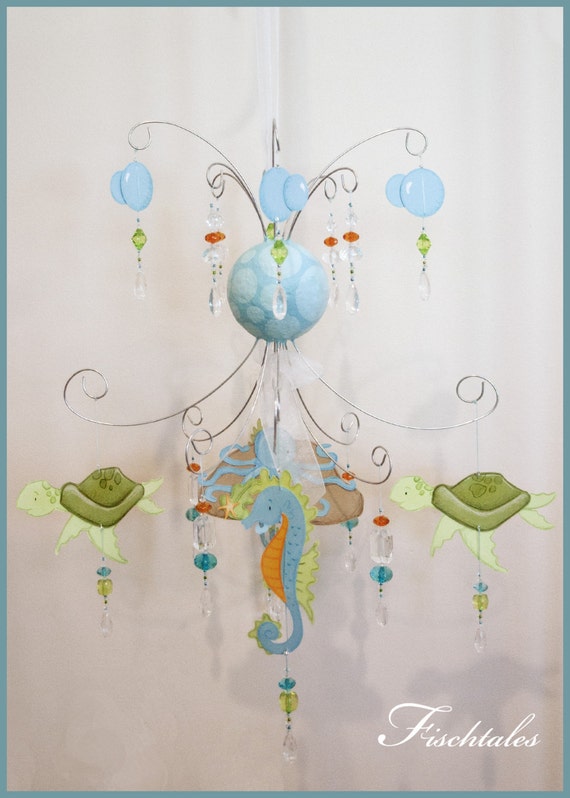 Items similar to Boy Sea Life Baby Mobile Nursery Mobile Nursery Decor