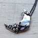 Sterling Lyra Moon Pendant