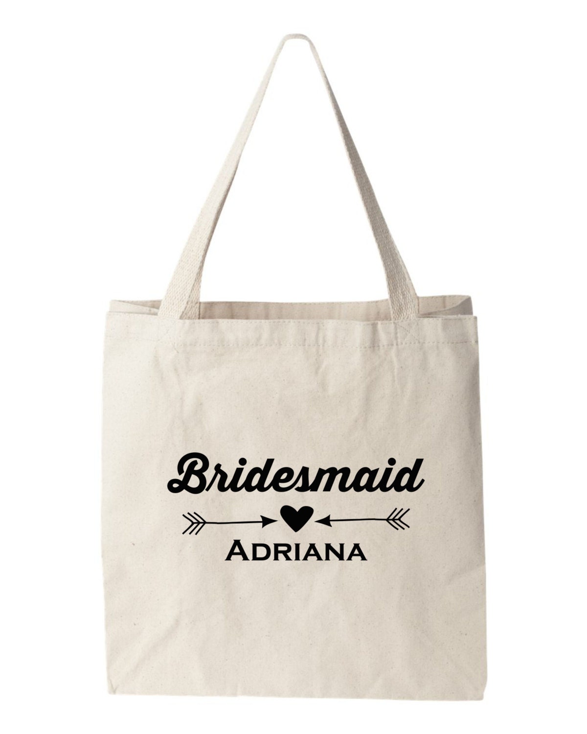 Personalized Bridesmaid tote bag Bridesmaids by tinygreenapples