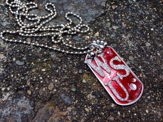 WSU Dogtag sports jewelry Washington State University cougars WSU sports gifts graduation gifts school jewelry school spirit