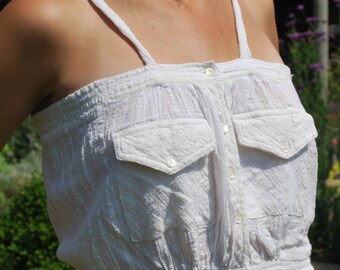 Vintage Hippie Little Crop Top