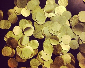 METALLIC GOLD CONFETTI / tissue paper confetti / wedding decorations / table decoration / wedding party confetti / balloon confetti