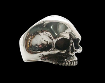 925 Solid Sterling Silver Keith Richards Skull Ring - ALL SIZES