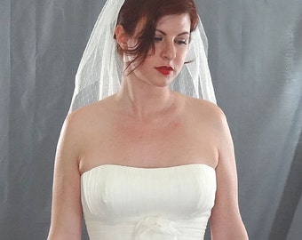Point D'Esprit Veil, Dotted Veil, Wedding Veil