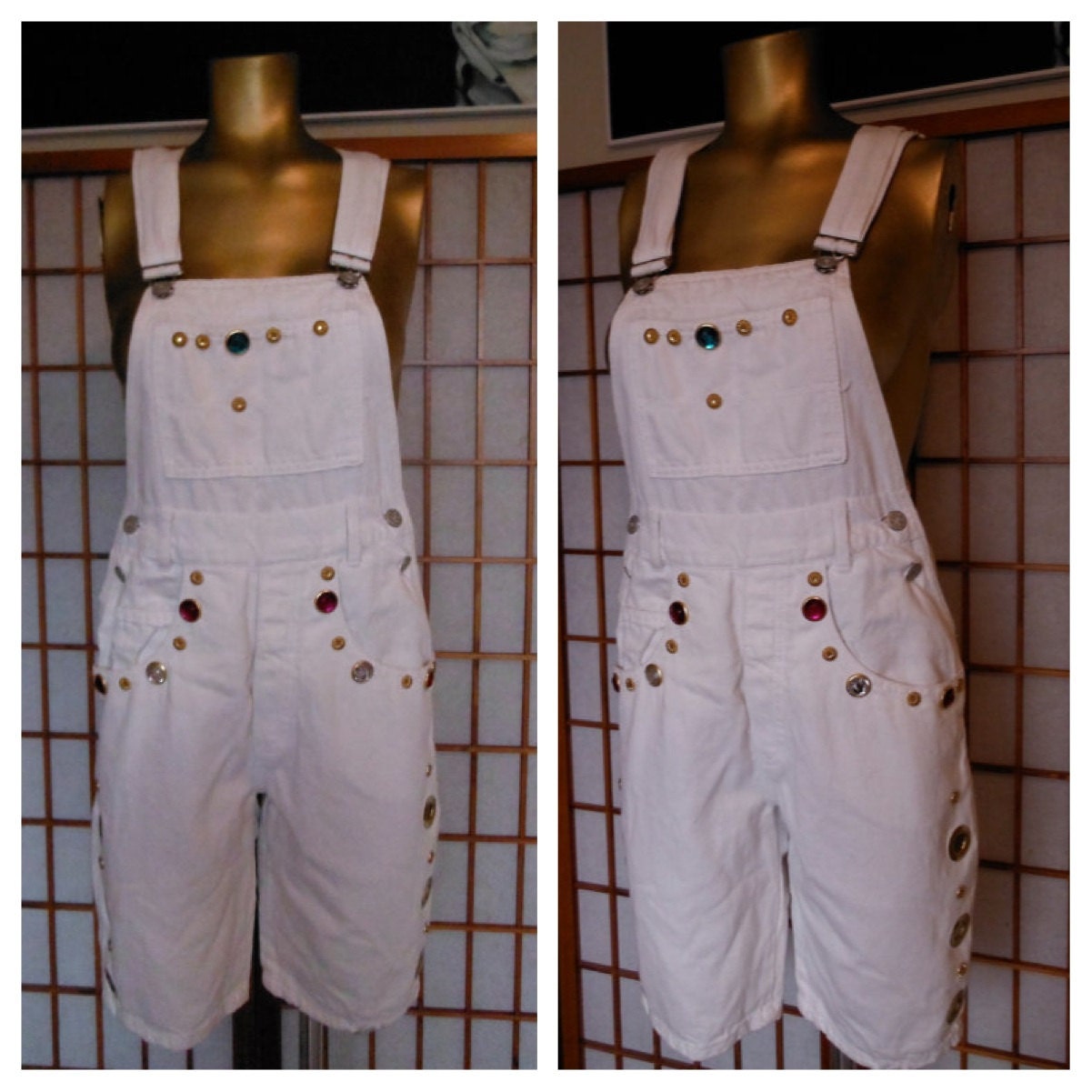 baggy 90s hip hop fashion overalls