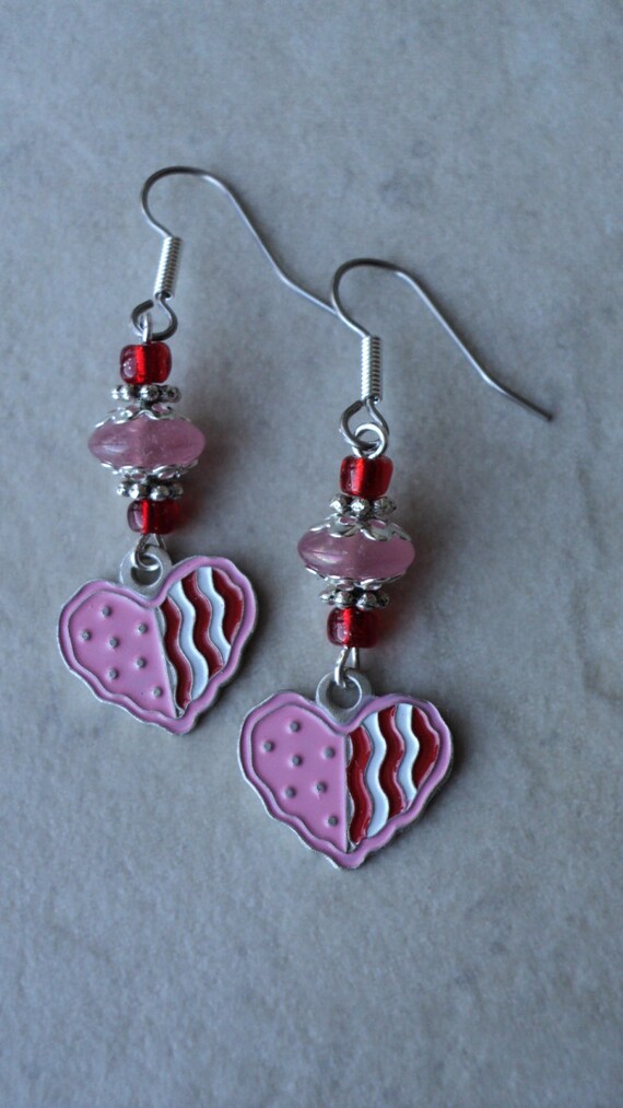 Valentines Day Heart Earrings Dangle Earrings Holiday