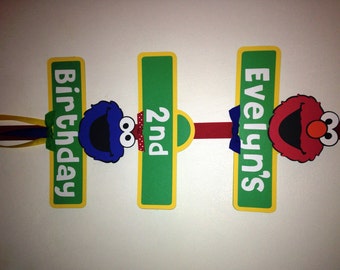 Sesame Street Birthday Party Sign