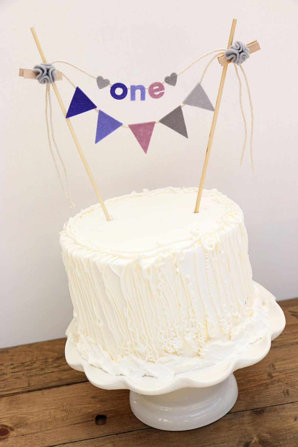 Cake Banner Cake Topper Cake Garland Birthday by pipsqueakandbean