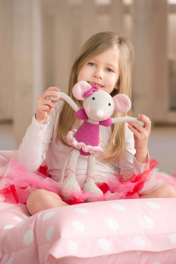 PATTERN Ballerina-Mouse crochet pattern amigurumi