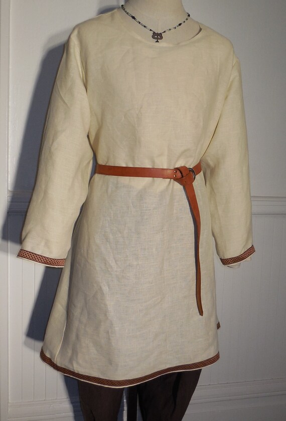 Items similar to Viking Age linen Birka-style historical tunic with ...