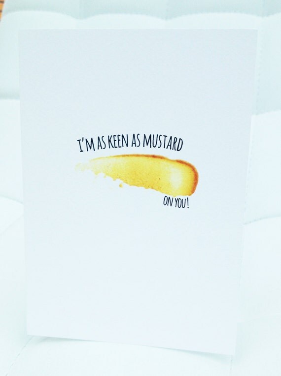 Keen as Mustard on you by thecraftybadgerUK on Etsy