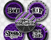 INSTANT DOWNLOAD Purple Spider Web Halloween 4x6 Digital 1" Inch Bottle Cap Image/Digital Collage sheet Il_170x135