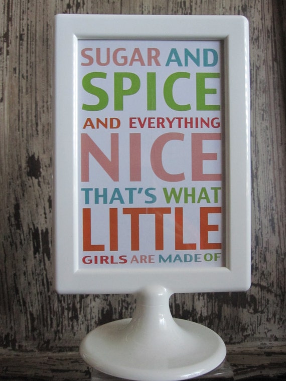Sugar Spice Everything Nice Sign Il_570xn